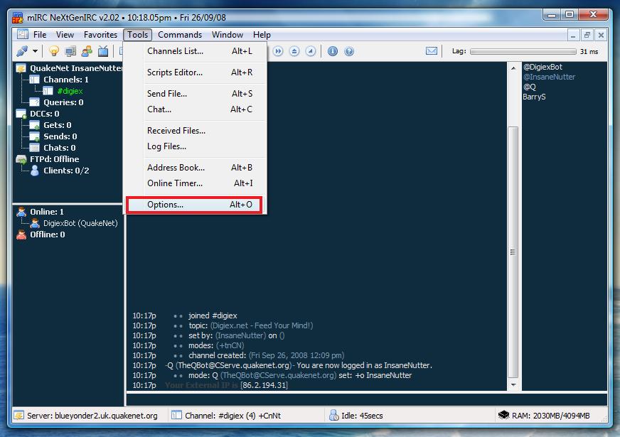 The Digiex IRC Channel Digiex The Digiex IRC Channel Digiex